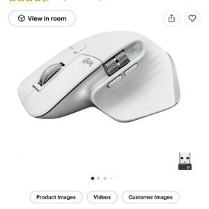 Logitech Wireless Mouse - White and Silver